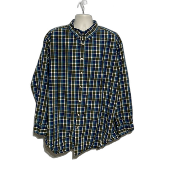 Roundtree & Yorke 4XT Plaid Button Down Shirt - Picture 1 of 9